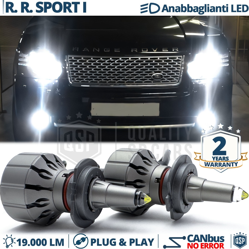 Kit Full LED H7 Per Range Rover Sport I Luci Anabbaglianti Bianche CANbus | 6000K 19000LM