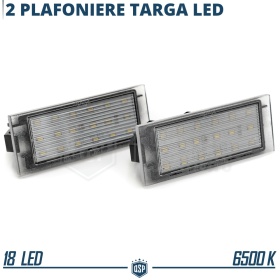 Luces de Matricula LED para Renault Kadjar 6500K Blanco Frío | Canbus Plug & Play