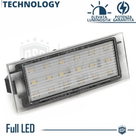 Luces de Matricula LED para Renault Kadjar 6500K Blanco Frío | Canbus Plug & Play