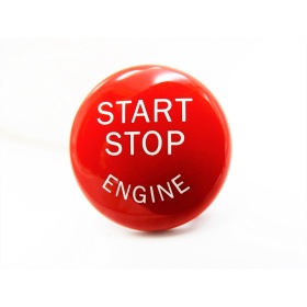 KEY ENGINE IGNITION RED BUTTON "START STOP ENGINE" IN ABS FOR BMW VERSIONS E, Anti-Scratches NO FOOTPRINT