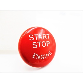 KEY ENGINE IGNITION RED BUTTON "START STOP ENGINE" IN ABS FOR BMW VERSIONS E, Anti-Scratches NO FOOTPRINT
