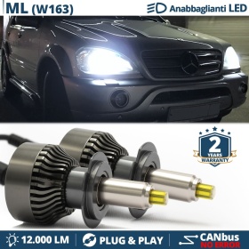 Kit LED H7 para Mercedes ML W163 Luces de Cruce | Bombillas Led Canbus 6500K 12000LM