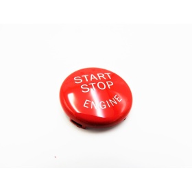 KEY ENGINE IGNITION RED BUTTON "START STOP ENGINE" IN ABS FOR BMW VERSIONS E, Anti-Scratches NO FOOTPRINT