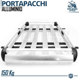Portaequipajes de Techo para Coches, Cesta de Equipajes de Viaje Off-road en Aluminio
