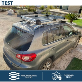 Portaequipajes de Techo para Coches, Cesta de Equipajes de Viaje Off-road en Aluminio