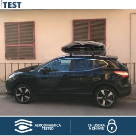 Car Roof Box 420 Liters, Black Travel Box Luggage Carrier