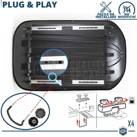 Car Roof Box 420 Liters, Black Travel Box Luggage Carrier