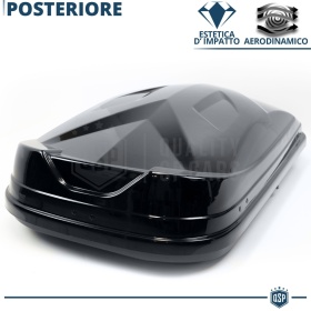 Car Roof Box 420 Liters, Black Travel Box Luggage Carrier
