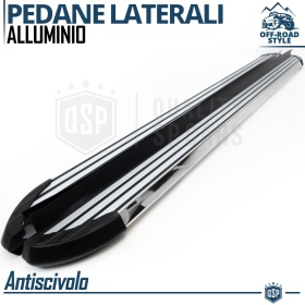 2 ESCALONES LATERALES Universales Coches y SUV | Pisaderas en Aluminio y PVC Antideslizante