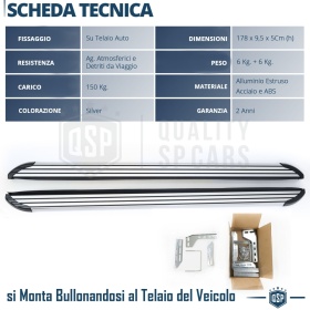 2 ESCALONES LATERALES Universales Coches y SUV | Pisaderas en Aluminio y PVC Antideslizante