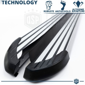 2 ESCALONES LATERALES Universales Coches y SUV | Pisaderas en Aluminio y PVC Antideslizante