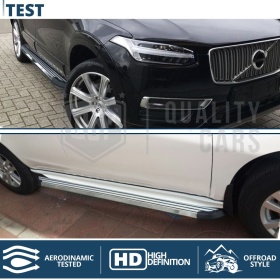 2 ESCALONES LATERALES Universales Coches y SUV | Pisaderas en Aluminio y PVC Antideslizante