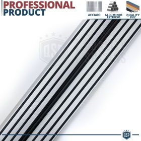 2 ESCALONES LATERALES Universales Coches y SUV | Pisaderas en Aluminio y PVC Antideslizante