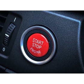 KEY ENGINE IGNITION RED BUTTON "START STOP ENGINE" IN ABS FOR BMW VERSIONS E, Anti-Scratches NO FOOTPRINT