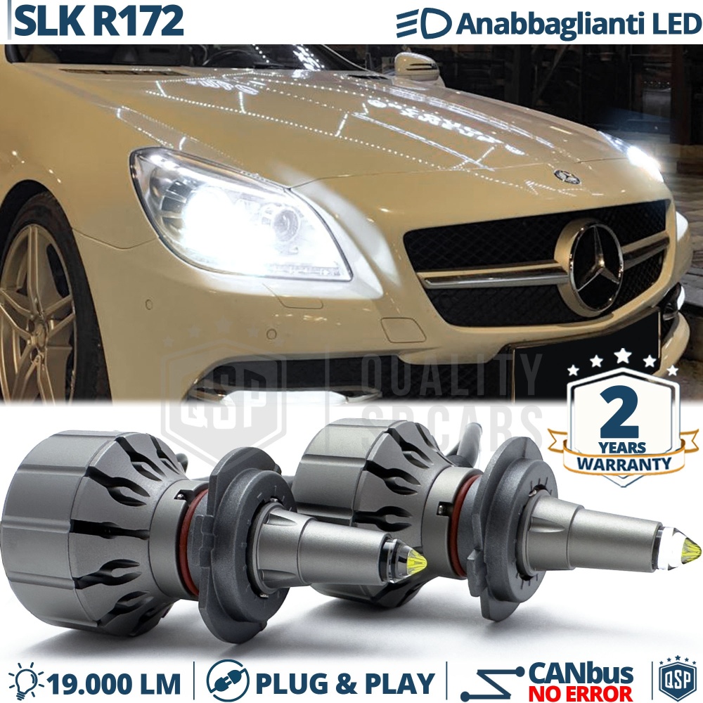H7 LED Bulbs for Mercedes SLK R172 Low Beam Lenticular | CANbus 111W 19000LM