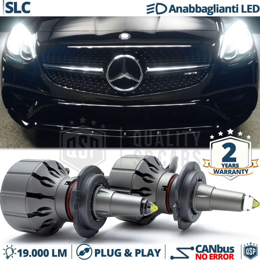 Bombillas LED H7 para Mercedes SLC R172 Luces de Cruce CANbus 111W | 19000LM 6000K Blanco