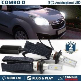 Lampade LED H7 per Opel Combo D Luci Anabbaglianti CANbus | 6500K 8000LM