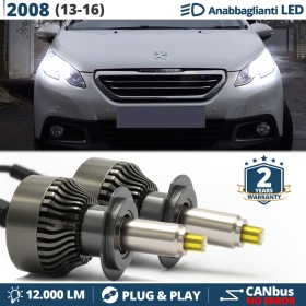 Kit LED H7 para Peugeot 2008 Luces de Cruce | Bombillas Led Canbus 6500K 12000LM