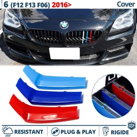 X3 Streifen Kühlergrill Abdeckung Für Bmw 2er (F12-F13-F06) 9 BÄNDER in farben M Sport