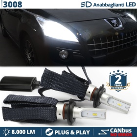 Kit LED H7 para Peugeot 3008 1 Luces de Cruce CANbus | 6500K Blanco Frío 8000LM