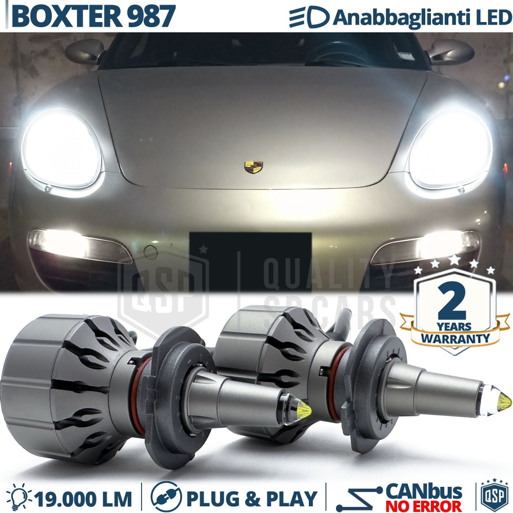 Kit LED H7 para Porsche Boxster 987 Luces de Cruce Lenticulares CANbus | 6000K 19000LM
