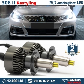 Kit LED H7 para Peugeot 308 2 Facelift Luces de Cruce | Bombillas Led Canbus 6500K 12000LM