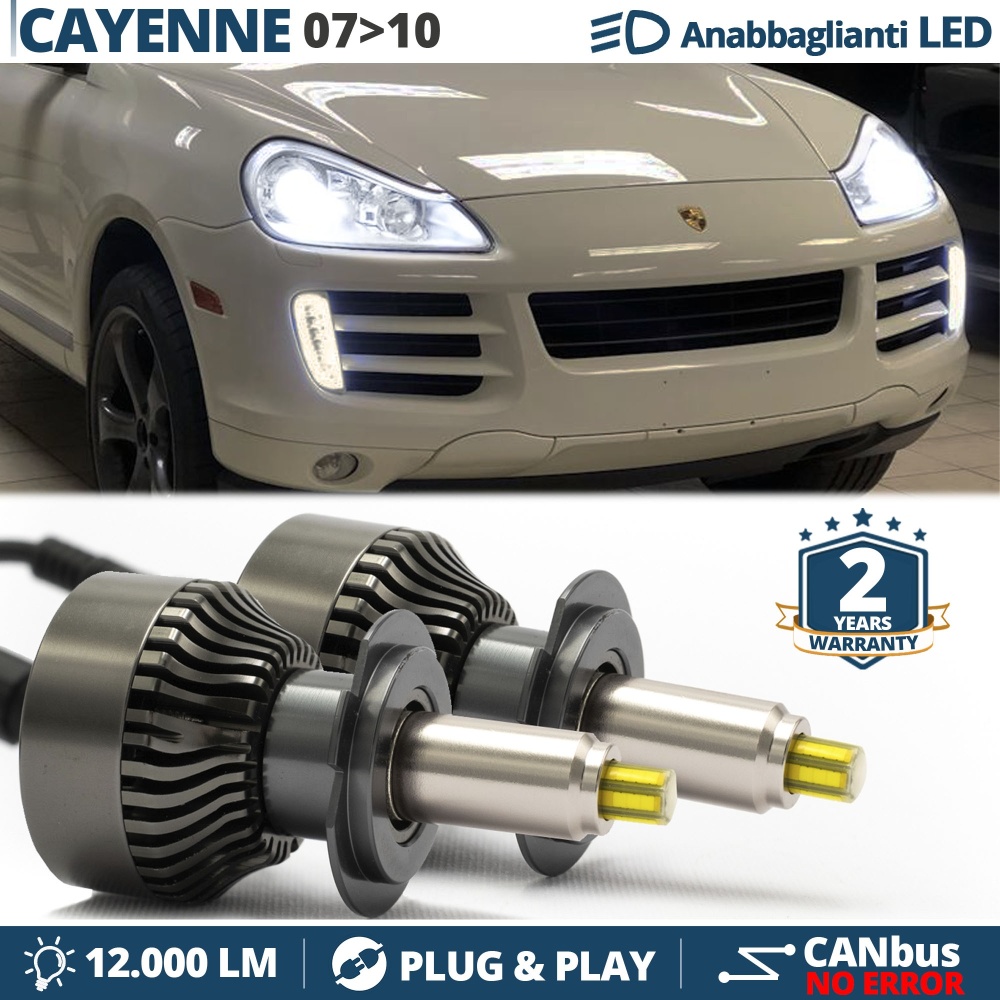 Kit Full Led H7 per Porsche CAYENNE 955 07-10 Luci Bianche Anabbaglianti CANbus | 6500K 12000LM