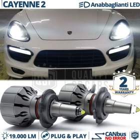 Kit LED H7 para Porsche Cayenne 2 92A Luces de Cruce Lenticulares CANbus | 6000K 19000LM