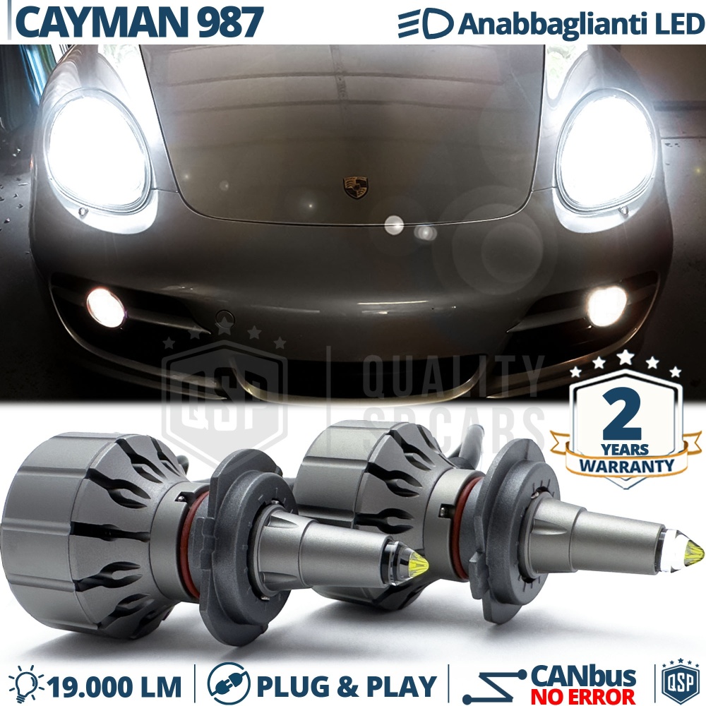 H7 LED Kit for Porsche Cayman 987 Low Beam Lenticular | CANbus Led Bulbs | 6000K 19000LM