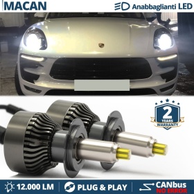 Kit LED H7 para Porsche MACAN 95B Luces de Cruce | Bombillas Led Canbus 6500K 12000LM