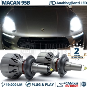 Kit LED H7 para Porsche Macan 95B Luces de Cruce Lenticulares CANbus | 6000K 19000LM