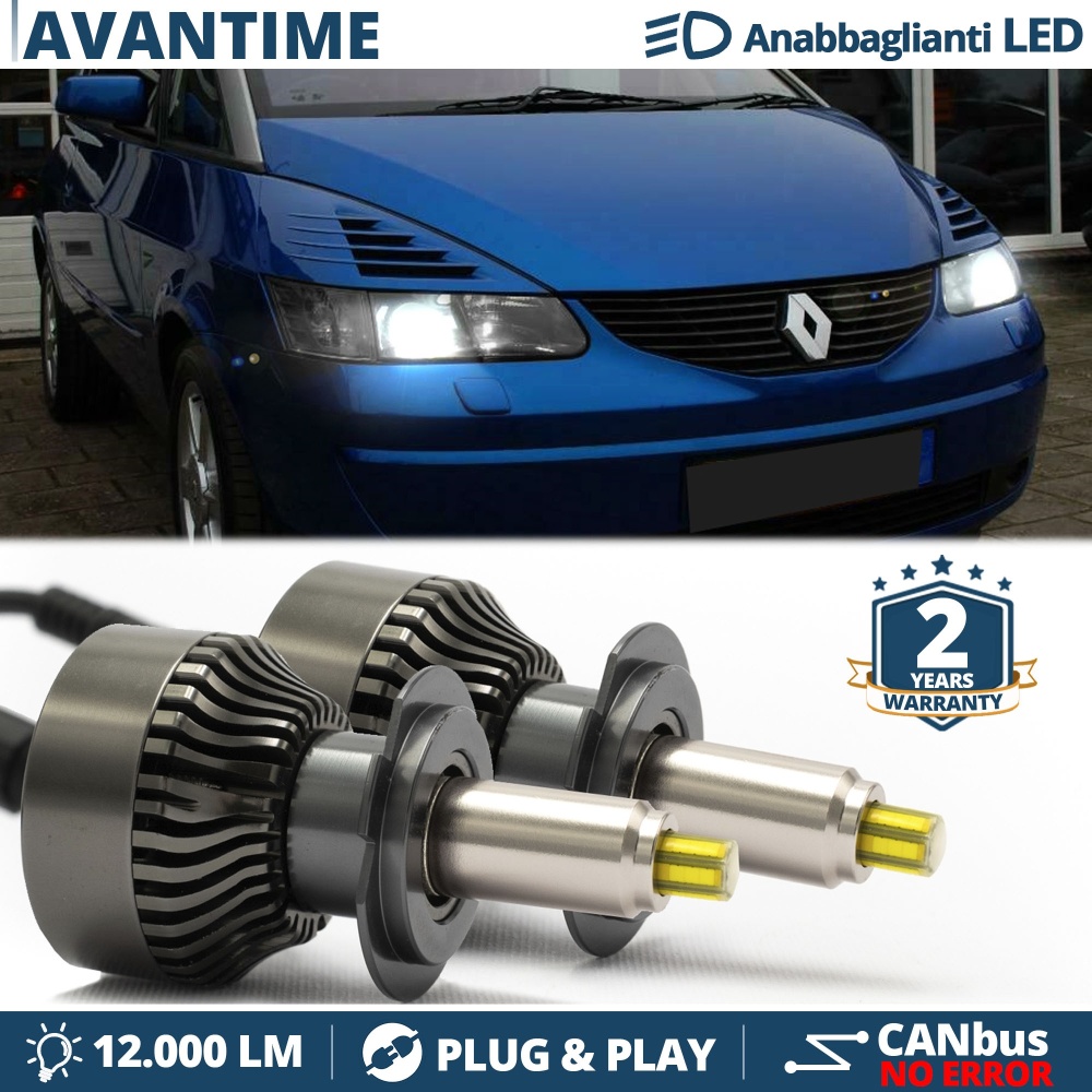 Kit LED H7 para Renault AVANTIME Luces de Cruce | Bombillas Led Canbus 6500K 12000LM