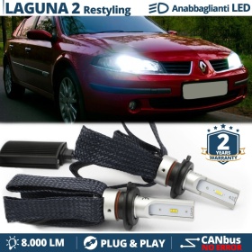 Kit LED H7 para Renault Laguna 2 Facelift Luces de Cruce CANbus | 6500K Blanco Frío 8000LM