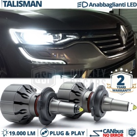 Kit LED H7 para Renault Talisman Luces de Cruce Lenticulares CANbus | 6000K 19000LM