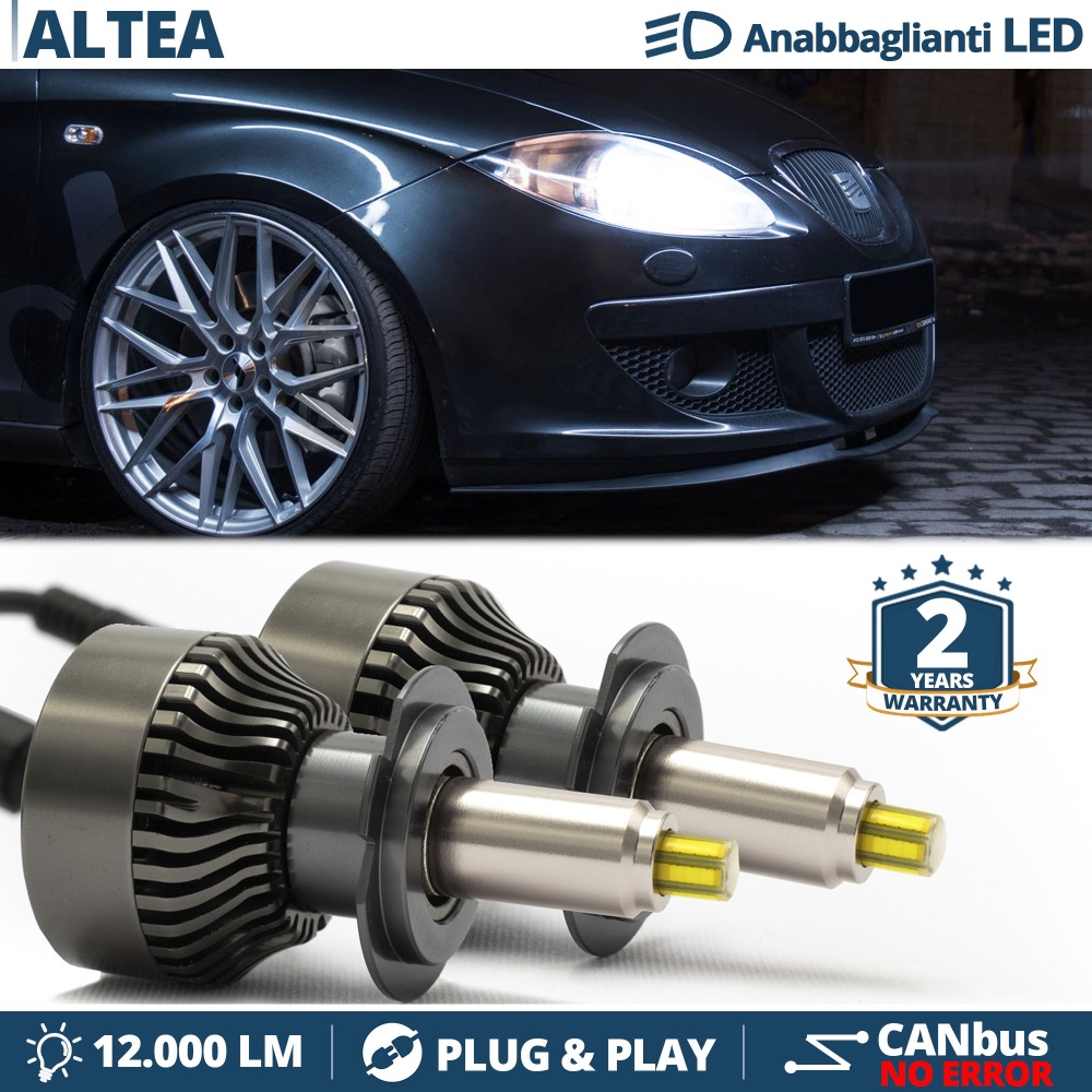 Kit LED H7 para Seat ALTEA XL Luces de Cruce | Bombillas Led Canbus 6500K 12000LM