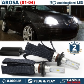 Kit LED H7 para Seat AROSA FACELIFT Luces de Cruce CANbus | 6500K Blanco Frío 8000LM