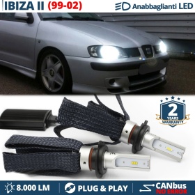 Kit LED H7 para Seat IBIZA 2 6K Facelift Luces de Cruce CANbus | 6500K Blanco Frío 8000LM