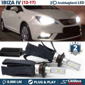 Kit LED H7 para Seat IBIZA 4 6J Facelift Luces de Cruce CANbus | 6500K Blanco Frío 8000LM