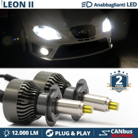 Kit LED H7 para Seat LEON 1P Luces de Cruce | Bombillas Led Canbus 6500K 12000LM