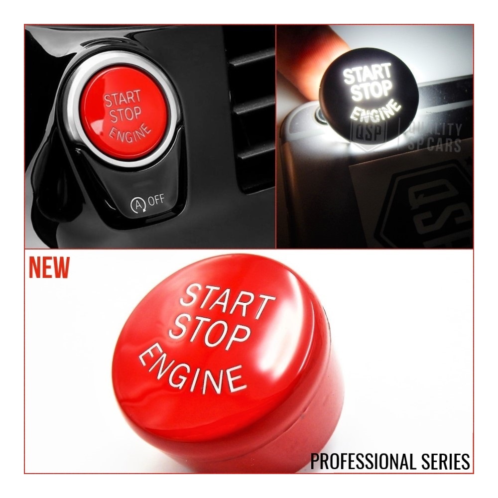 KEY ENGINE IGNITION RED BUTTON "START STOP ENGINE" IN ABS FOR BMW F and G Versions with OFF Button, Anti-Scratches NO FOOTPRINT KEY ENGINE IGNITION RED BUTTON "START STOP ENGINE" IN ABS FOR BMW F and G Versions with OFF Button, Anti-Scratches NO FOOTPRINT