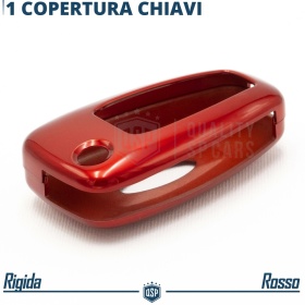 Funda Rígida Llave Mando Roja para Ford FOCUS 3 | Carcasa Protectora en Abs Térmico