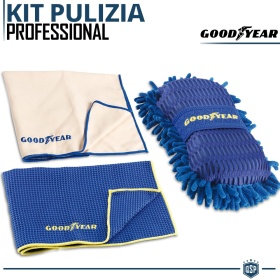 Kit de Limpieza para Coches y Motos PROFESIONAL | GOODYEAR Lavado Carrocería y Interior