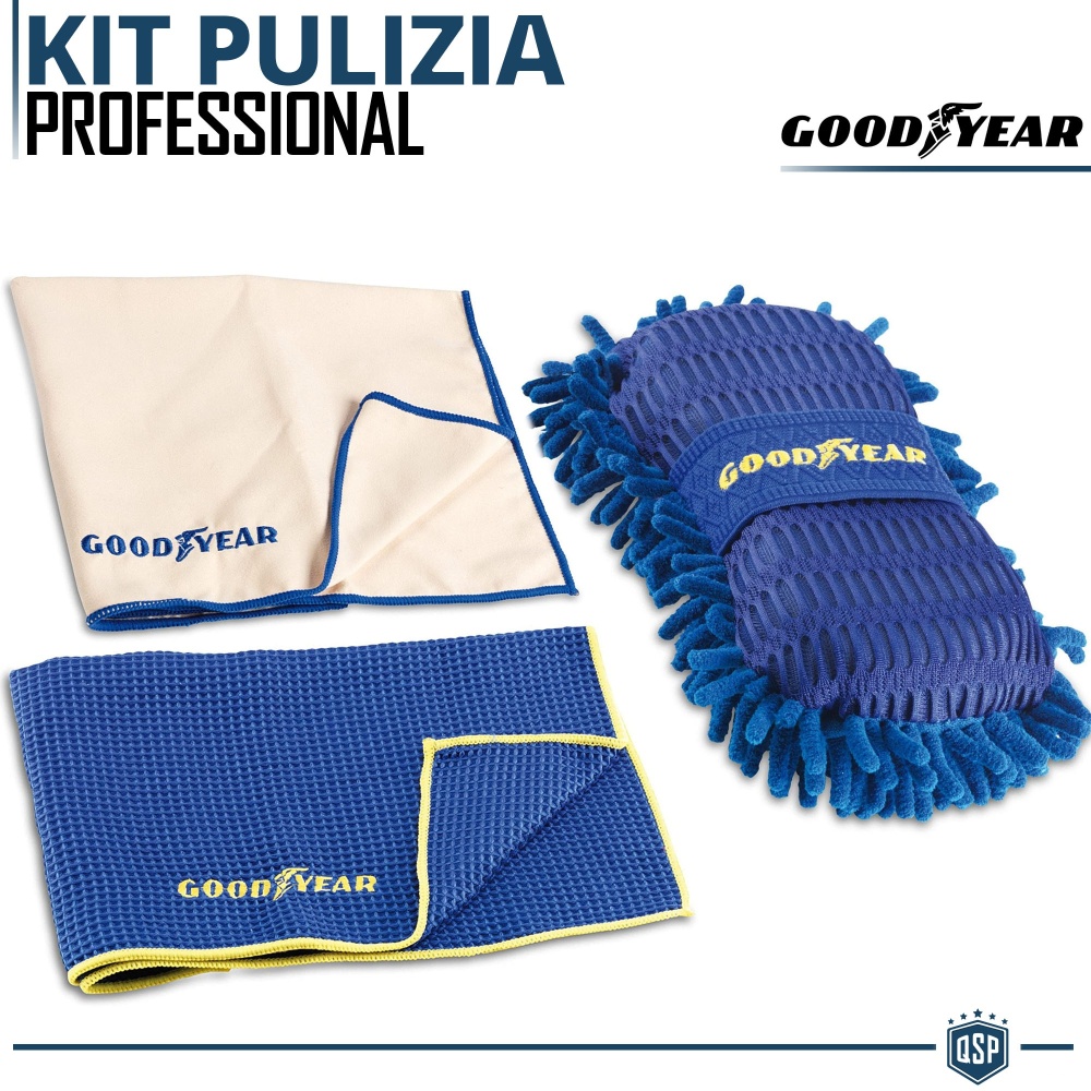 Kit de Limpieza para Coches y Motos PROFESIONAL | GOODYEAR Lavado Carrocería y Interior Kit de Limpieza para Coches y Motos PROFESIONAL | GOODYEAR Lavado Carrocería y Interior