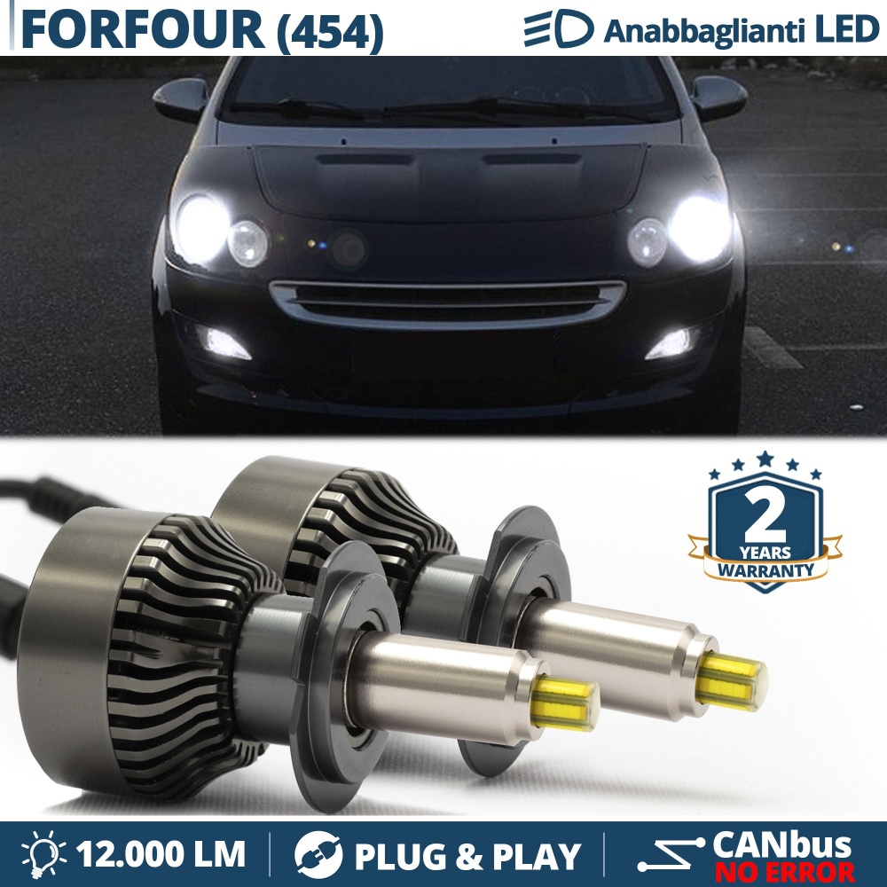 Kit LED H7 para Smart FORFOUR W454 Luces de Cruce | Bombillas Led Canbus 6500K 12000LM