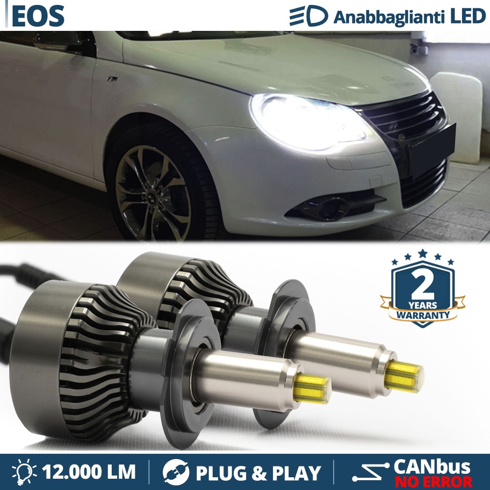 Kit LED H7 para Volkswagen EOS Luces de Cruce | Bombillas Led Canbus 6500K 12000LM