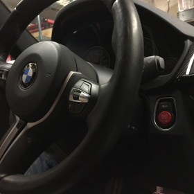 LLAVE BOTÓN DE ENCENDIDO DEL MOTOR ROJO "START STOP ENGINE" EN ABS PARA BMW VERSIONES F y G con Bóton OFF, ANTICHUADO NO HUELLAS