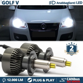 H7 LED Kit für Volkswagen GOLF 5 Abblendlicht | Canbus LED Birnen 6500K 12000LM