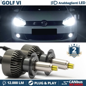 H7 LED Kit für Volkswagen GOLF 6 Abblendlicht | Canbus LED Birnen 6500K 12000LM
