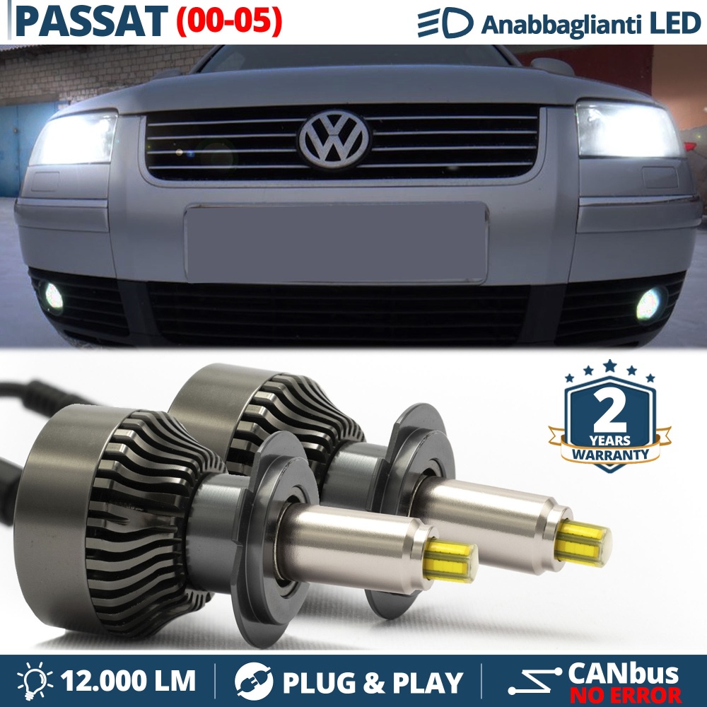 Kit LED H7 para Vw PASSAT B5 Facelift Luces de Cruce | Bombillas Led Canbus 6500K 12000LM