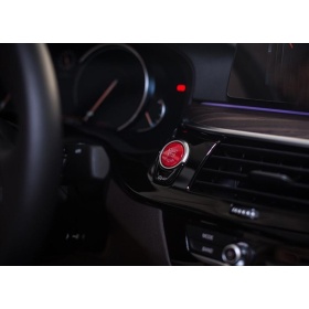 LLAVE BOTÓN DE ENCENDIDO DEL MOTOR ROJO "START STOP ENGINE" EN ABS PARA BMW VERSIONES F y G con Bóton OFF, ANTICHUADO NO HUELLAS